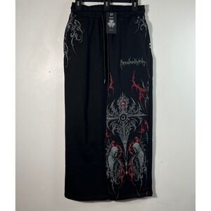 Mens Breathe Divinity Blood Oath Uncuffed Luxury Sweat Pants Nightmare  M NWT